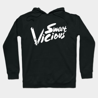 SWEET/VICIOUS: Tag (white) Hoodie